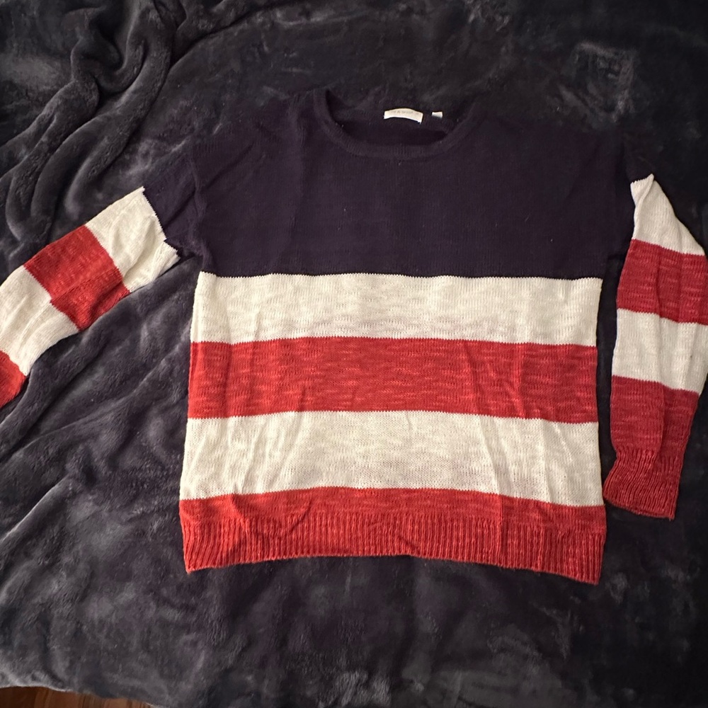 Striped Red and White Sweater